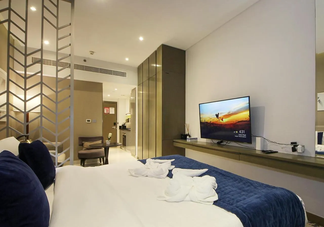 Breathtaking Views Studio Apartment In Damac Prive 迪拜 阿拉伯联合酋长国